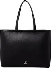 [Calvin Klein] MINIMAL MONO TOTE BLACK Tote Bag, Black, One Size
