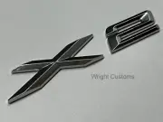 NEW CHROME X2 BADGE REAR BOOT BACK FITS BMW X2