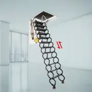 12 Steps 300kg Retractable Pull Down Attic Stairs Attic Ladder Folding Stairs
