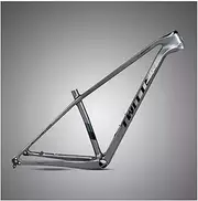 Mountain Bike Frame 27.5er 29 Inch Full Carbon MTB Frame Disc Brake Thru Axle 12x148mm Boost Bicycle Frame 15''/17''/19'' BB92 Tapered Headset XC Cyclocross Frame (Color : Gray, Size : 29x19'')