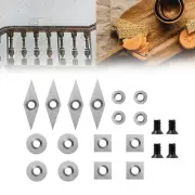 Enhanced Tungsten Steel For Wood Lathe Turning Tools Inserts Set 20pcs