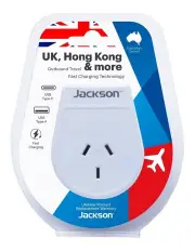[Jackson] PTA8811USBMC USB-A and USB-C Adaptor in White