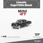 MINI GT 1:64 Model Car Lincoln Capri 1954 Alloy Die-Cast Vehicle #448 LHD Black
