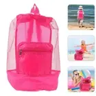 Mesh Beach Backpack for Sand Toys Children's Storage Bag Travel Vacation
