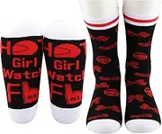 [TSOTMO] Racing Socks Motorsport Gift Racer Racing Gift for Car Lovers Sport Car Socks for Men Women (Watch F socks), Watch F Socks, One Size