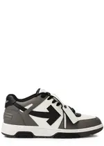 Off-white Out Of Office Panelled Leather Sneakers - Grey - 40 (IT40 / UK6) 40 (IT40 / UK6)