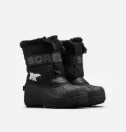 SOREL Z28120 Toddler Black Snow Commander Waterproof Insulated Boots Size 10 M