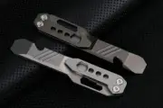 Hot TC4 Titanium Alloy Pocket Pry Bar Pendant Crowbar Opener Multi Keychain Tool