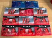 Sony HF 60 & 90 Cassettes New Sealed Six 60 Minute & Five 90 Minute - 11 Total