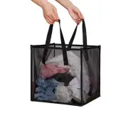 Laundry Bags Hamper Bag with Handles,Portable &Collapsible Dirty Clothes Mesh...