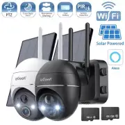 ieGeek 360° PTZ WIFI Solar Battery Powered Security Camera Outdoor Wireless CCTV