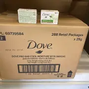 288 Count Dove Beauty Bar Soap 25 Gram For Hotel Motel Cool Moisture Free Ship