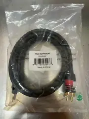 3 FT 3.5 mm Auxiliary Aux Plug to 2-RCA L R Jacks Audio Cable Gold Plated 22AWG