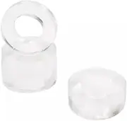 Soft Silicone Cock Ring 3 Piece Set TPE Penis Ring Chastity Device Ball Stretching Kit Penile Testicles Ring 3 Ring Penile Silicone Toy Set Couples or Male Sex Toy (Clear)