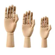 Flexible Wood Hand Model Wooden Hand Mannequin Right Hand Art Sketching Painting