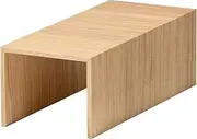 LIKE-IT RA-03 Tabletop Storage, U-Shaped Rack, Plus Rack, Middle, Approx. Width 4.8 x Depth 9.8 x Height 3.7 inches (12.2 x 25 x 9.5 cm), Natural, Made in Japan, Desk, Shelf, Woodgrain Sheet, Cupboard