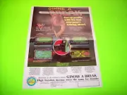 GIMME A BREAK Original NOS 1985 Video Arcade Game Flyer Electrocoin Rare Euro