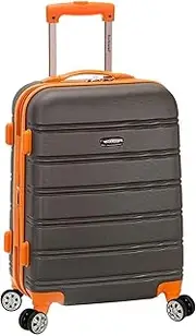 [Rockland] Melbourne Hardside Expandable Spinner Wheel Luggage, Charcoal, Carry-On 20-Inch, Charcoal, Carry-On 20", Melbourne Hardside Expandable Spinner Wheel Luggage