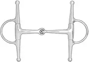 HORZE Full Cheek Snaffle Bit - 5