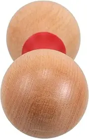 COMNESTBI Wooden Maracas for Baby Double-headed Shaker Toys Toddler Music Toys Safe Percussion Instruments Kids Musical Instruments