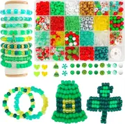 Pony Beads Kit, Jewelry Making Kit Kandi Beads Rave Party Favors Decoration Brac