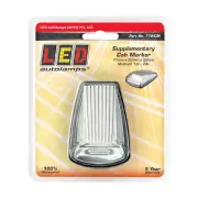 LED Autolamps White Supplementary Cab Marker Light Clear Lens 3 LED Lamp Blister