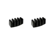 2x Stone Ceramic Zara Black Toast Rack Elegant Design for Any Table Setting 16cm