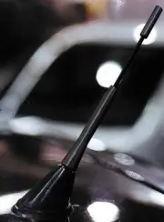 Short Stubby Brushed Antenna BLACK Antennae Aerial for VW Audi BMW