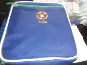 Pottery Barn Kids Fairfax navy soccer Lunch Bag mono Sully New