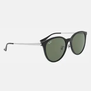 【RayBan 雷朋】圓形金屬鏡腳太陽眼鏡(RB4334D-629271 55mm)