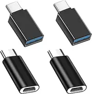 EasyULT 4 Pack USB-C Adapter, OTG USB-C to USB 3.0 Female Adapter and USB C to Micro USB Adapter, for MacBook Pro 2021, i-Pad Mini 6 MacBook Air 2022, Samsung Galaxy S20 S21 S22 Plus Ultra