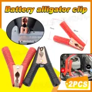 2 Pc Alligator Clip Assortment Test Lead Electrical Battery Clamp Connector