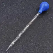 Glass Scale Line Dropper Pipette Lab Dropper Measuring Dropping Blue Rubber