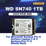 1TB WD SN740 M.2 2230 SSD NVMe PCIe For Microsoft Surface Pro 7+ Steam Deck NEW