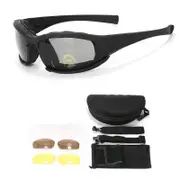Professional Windproof UV400 Safety Goggles High Light Transmission Cycling Glasses For Skiing Motorcycle Outdoor Sports Black PC