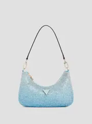 GUESS Women's Blue Zalina Mini Shoulder Bag