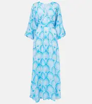 [Melissa Odabash] Melissa Odabash Cecilia printed kaftan AU 8 blue