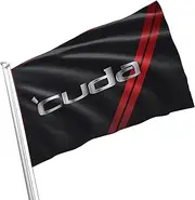 Plymouth Barracuda AAR Cuda Hemi American Rare Classic Antique Retro Super Power Muscle Car Vehicle 3x5 feet Flag Banner Vivid Color Double Stitched Brass Grommets