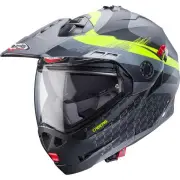 Tourmax X Sarabe Grey Yellow Modular Helmet