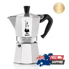 Bialetti - Moka Express: Iconic Stovetop Espresso Maker, 3 Cup (130ML) Silver