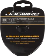 Jagwire Elite Ultra-Slick Shift Cable - 1.1 x 2300mm, Polished Stainless Steel,