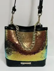BRAHMIN NWT MULTI SHIMERDA MOD MINI AMELIA BAG ~ GENUINE LEATHER