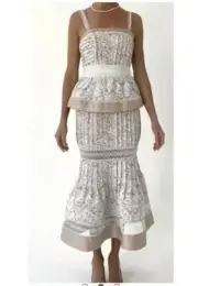 AJE Miramare Oriental Lace Dress Sz AU 8 US 4 NWT Wedding Lace