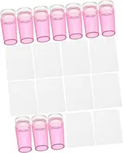 OATIPHO 10 Sets Transparent Silicone Nail Stamper Kit With Scrapers For French Tip And Pattern Transfer DIY And Nail Art Enthusiasts
