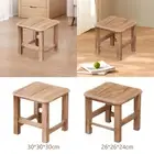 Wooden Step Stool Footrest Stepstool Sitting Leisure Bench Shoe Changing Stool