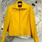Dana Buchman Woman’s Linen Jacket In Sunflower/Yellow Silk Lining 4 NWT