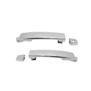 Rear Outer Door Handle Right & Left for Nissan Navara D40 05 - 15 Chromed