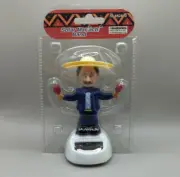 Blue Jacket Solar Mariachi Band With Sombrero Playing Maracas Vintage Toy