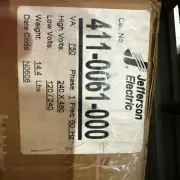 JEFFERSON ELECTRIC 0.75 kVA Transformer 411-0061-000 Single Phase UL Outdoor