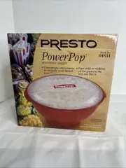 Presto Popcorn Popper Maker Power Pop Microwave Red 04834 New Sealed In Box